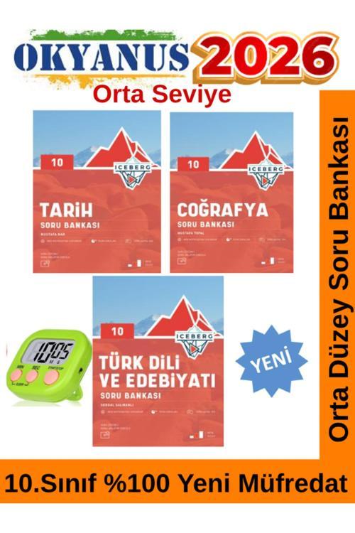 2026 10.Sınıf Iceberg Türk Dili Edb-Tarih-Coğrafya %100 Yeni Müfredat Soru Bankası Seti
