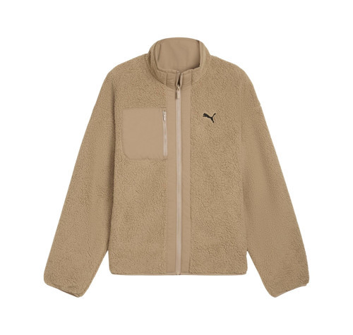 688371-55 Puma Reversible Sherpa Jacket Erkek Ceket Kahve
