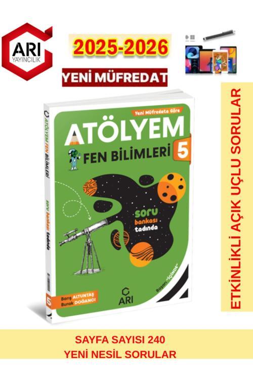 Arı 5.Sınıf 2025-2026 Müfredat Atölyem Fenito Serisi Fen Bilimleri Soru Bankası+Dokunmatik Kalem