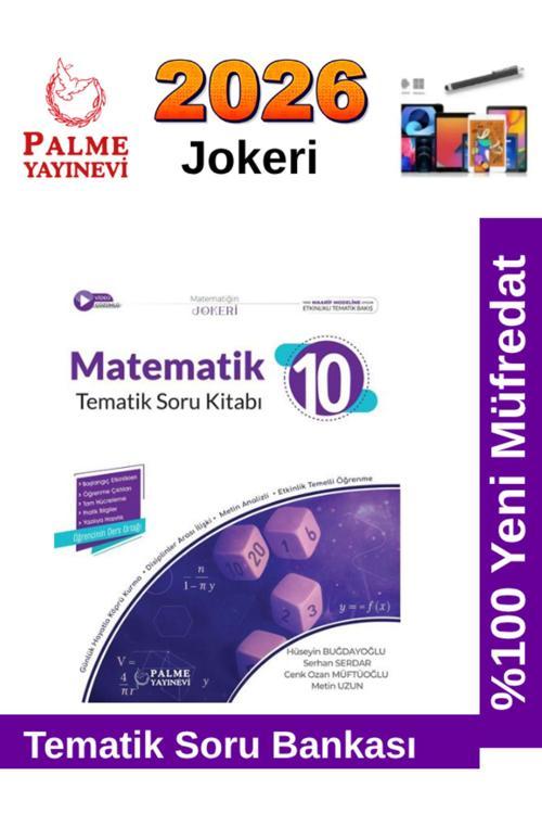 2026 10.Sınıf Matematik Jokeri Tematik %100 Yeni Müfredat Soru Bankası+Android Kalem