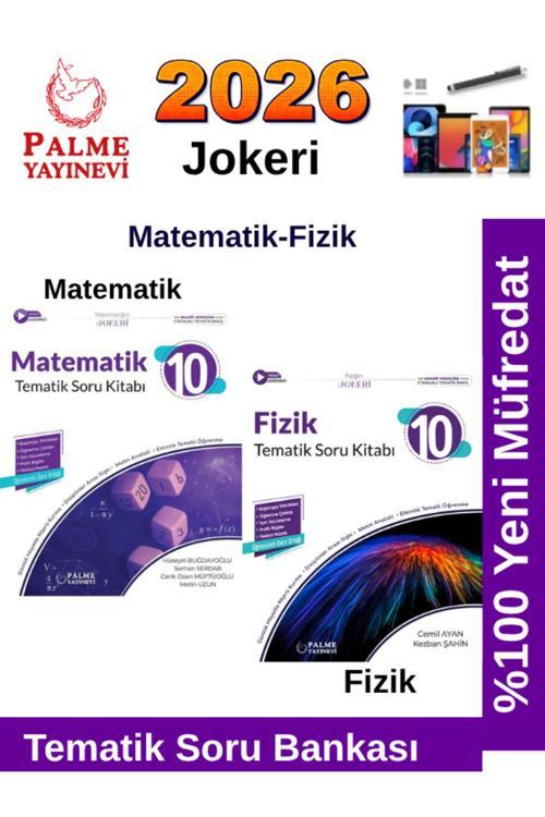 2026 10.Sınıf Matematik-Fizik %100 Yeni Müfredat Tematik Soru Bankası+Android Kalem