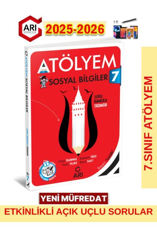 Arı 7.Sınıf 2025-2026 Müfredat Atölyem Sosyalimo Serisi Sosyal Soru Bankası+Dokunmatik Kalem