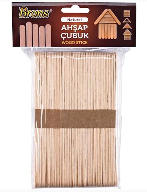 Brons Dondurma Çubuğu Renksiz İnce 50Li - 2 paket