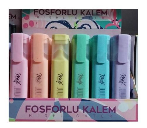 Fosforlu Kalem Pastel Renkler - 4 adet