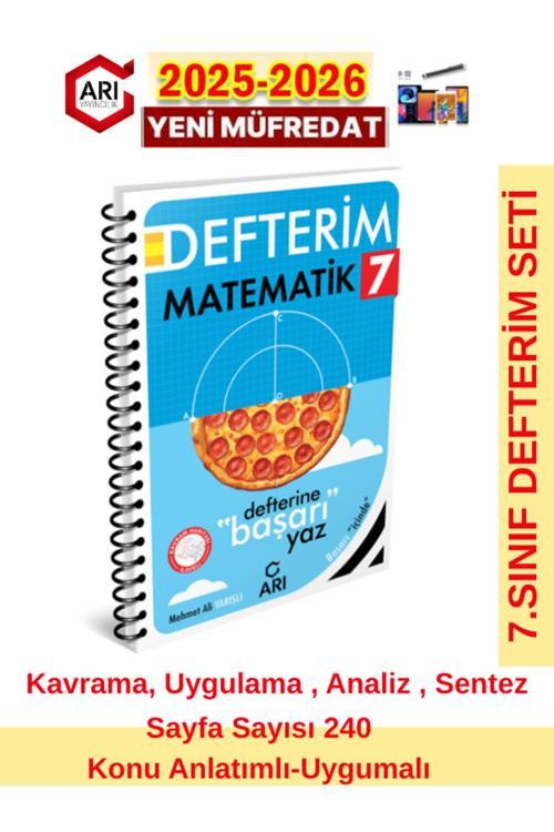 Arı 7.Sınıf 2025-2026 Müfredat Defterim Matemito Serisi Matematik Konu Anlatım+Dokunmatik Kalem
