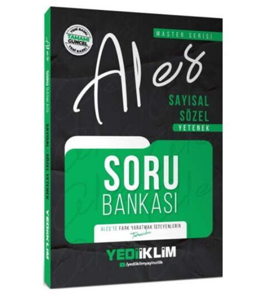 Yediiklim Ales Sayısal Sözel Yetenek Soru Bankası 2026