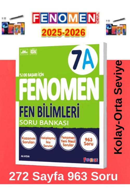 2025-2026 7.Sınıf Fen Bilimleri Soru Bankası(A)Kolay-Orta Seviye(963 Soru)+Kalem