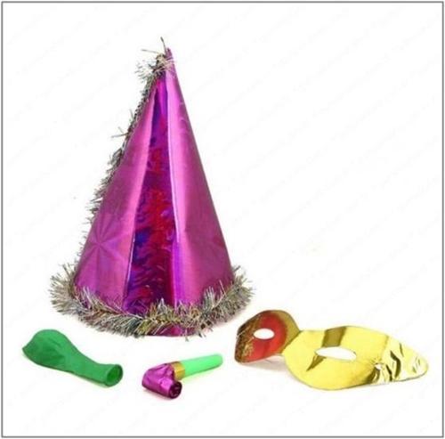 Yılbaşı Şapka Seti Metalik - 2 adet