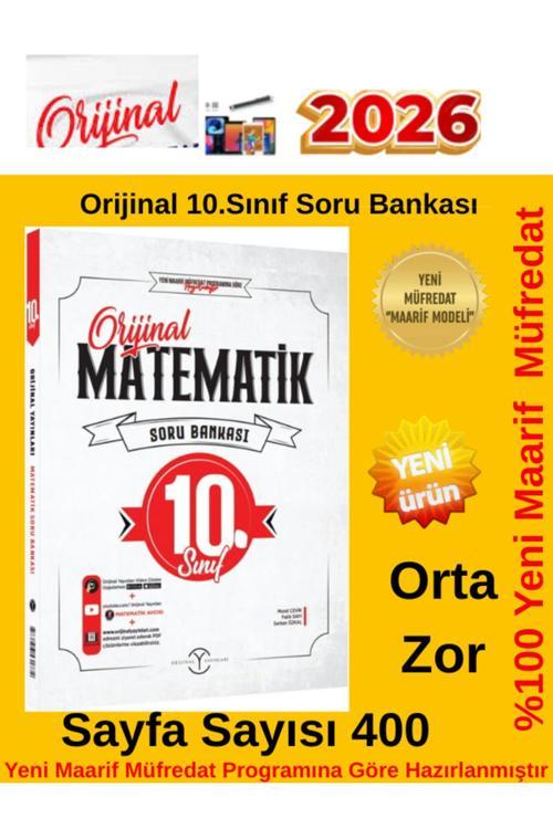 2026 10.Sınıf Orijinal Matematik %100 Yeni Maarif Müfredat Soru Bankası+Android Kalem