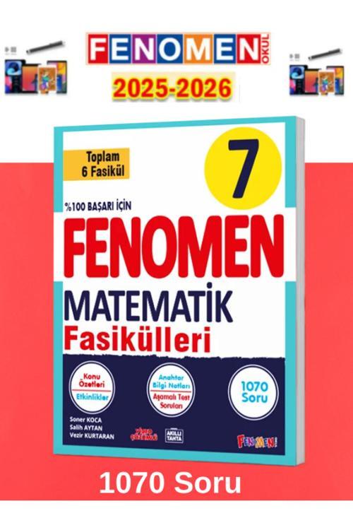 2025-2026 7.Sınıf Matematik Fasikülleri(Toplam 6 Fasikül)(1070 Soru)+Android Kalem