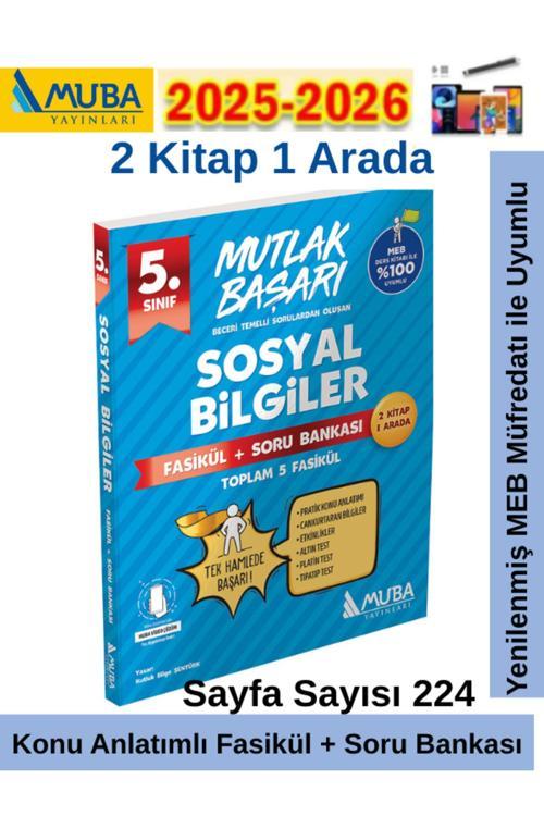 Muba Yayınları Mutlak Başarı 5.Sınıf Sosyal Konu Anlatımlı Fasikül+Soru Bankası Seti+Android Kalem