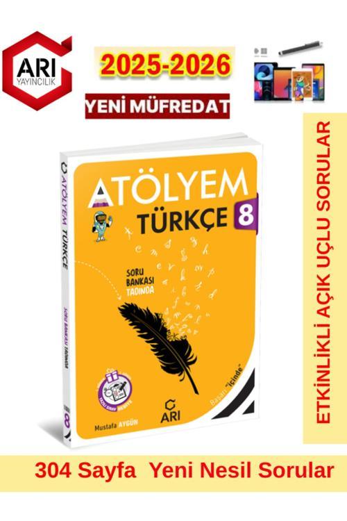 Arı Yayınları 2025-2026 Müfredat Atölyem Serisi Türkçe Türkçemino Soru Bankası Dokunmatik Kalem