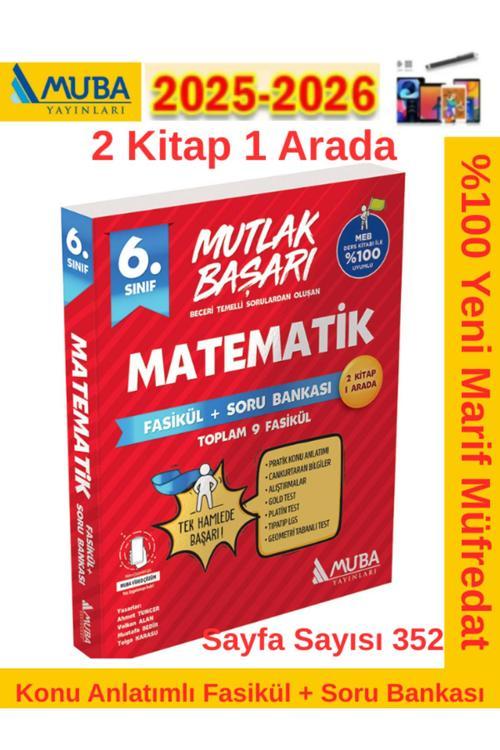 Muba Yayınları Mutlak Başarı 6.Sınıf Matematik Konu Anlatımlı Fasikül+Soru Bankası Seti+ Kalem