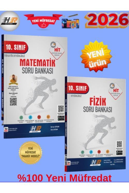 Hız Ve Renk Hit 10.Sınıf Matematik-Fizik %100 Yeni Maarif Müfredat Soru Bankası (Seti)+Kalem