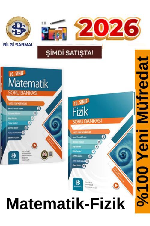 Bilgi Sarmal 2026 10.Sınıf Matematik-Fizik %100 Yeni Video Çözümlü Soru Bankası+Android Kalem