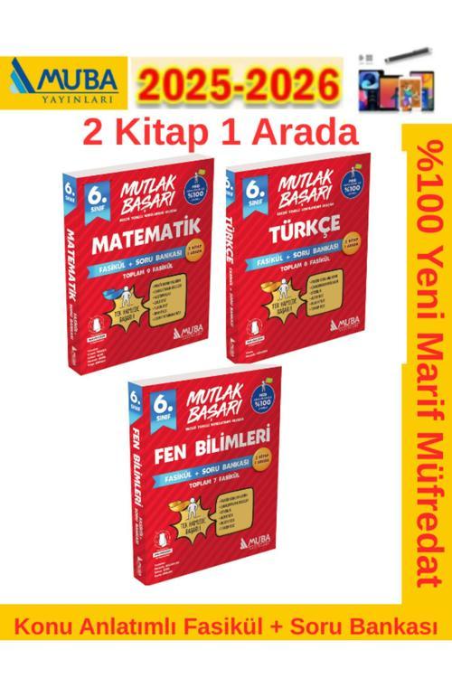 Muba Yayınları Mutlak Başarı 6.Sınıf Matematik-Fen-Türkçe Fasikül+Soru Bankası Seti+Android Kalem