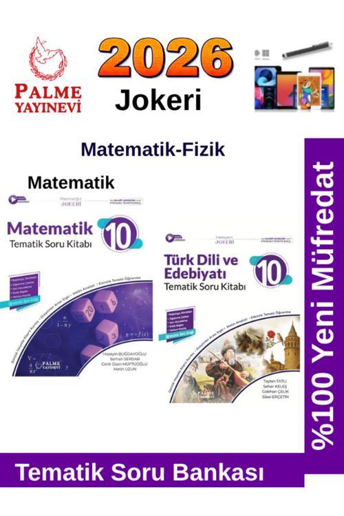 2026 10.Sınıf Türk Dil Edb.-Matematik %100 Yeni Müfredat Tematik Soru Bankası+Android Kalem