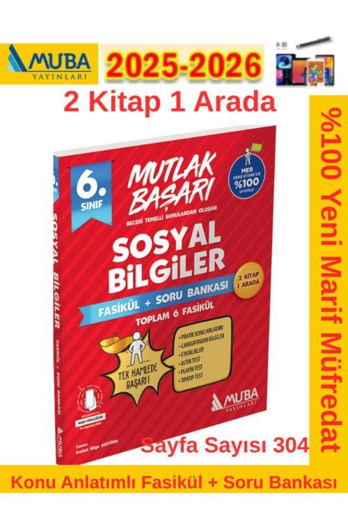 Muba Yayınları Mutlak Başarı 6.Sınıf Sosyal Konu Anlatımlı Fasikül+Soru Bankası Seti+Android Kalem