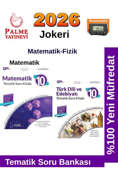 2026 10.Sınıf Türk Dil Edb.-Matematik %100 Yeni Müfredat Tematik Soru Bankası+Kronometre