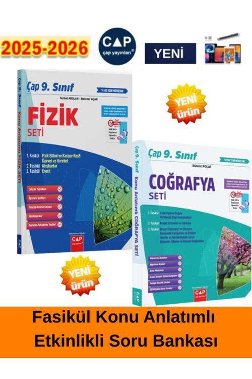 2025-2026 9.Sınıf Fizik-Coğrafya %100 Yeni Müfredat Konu Anlatımlı Fasikül(2Kitap)+Kalem