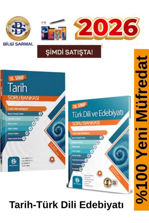 Bilgi Sarmal 2026 10.Sınıf Türk Dili Edb-Tarih %100 Yeni Video Çözümlü Soru Bankası+Android Kalem