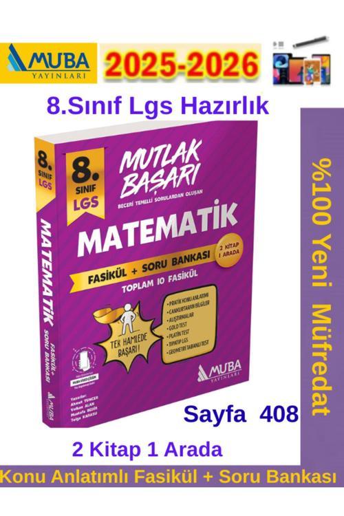 Muba Yayınları Mutlak Başarı 8.Sınıf Matematik Konu Anlatımlı Fasikül+Soru Bankası Seti+ Kalem