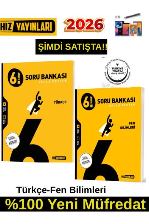 Hız 2026 6.Sınıf Türkçe-Fen Bilimleri %100 Yeni Marif Müfredat Soru Bankası+Android Kalem