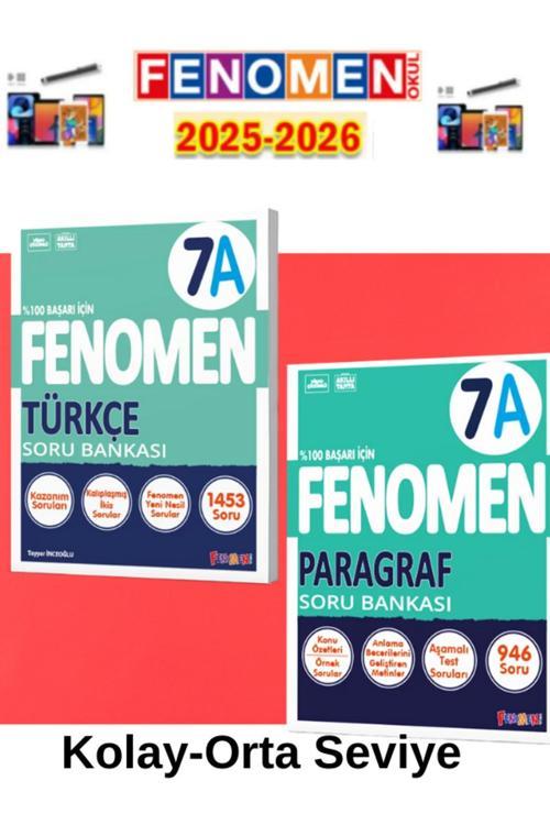 2025-2026 7.Sınıf Türkçe-Paragraf(A)Soru Bankası Seti+Kalem