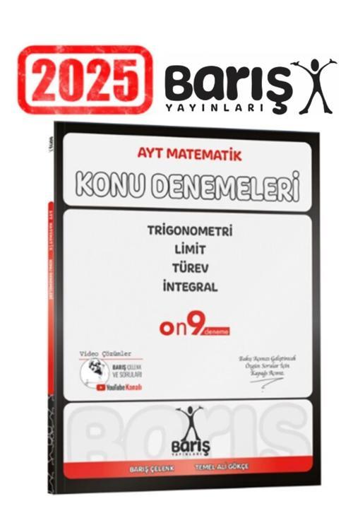 Barış Yayınları Ayt Matematik Trigonometri Limit Türev İntegral Konu Denemeleri