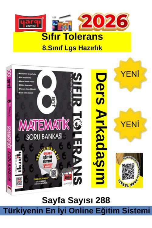 Yargı 2026 Sıfır Tölerans 8.Sınıf Lgs Hazırlık Matematik Video Çözümlü Soru Bankası