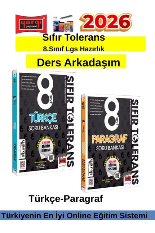 Yargı 2026 Sıfır Tölerans 8.Sınıf Lgs Türkçe-Paragraf Video Çözümlü Soru Bankası Seti+Kalem