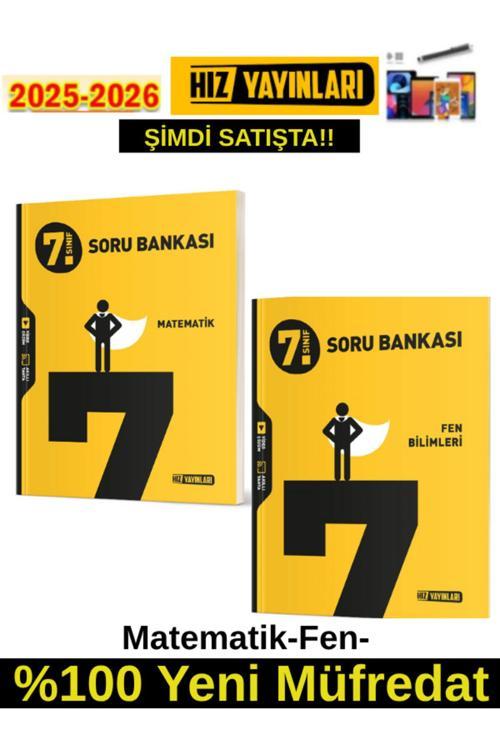 Hız 2026 7.Sınıf Matematik-Fen%100 Yeni Marif Müfredat Video Çöz. Soru Bankası+Android Kalem
