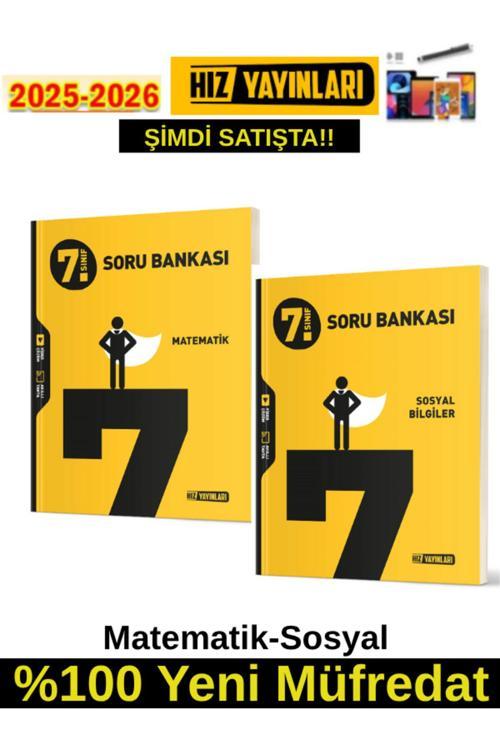 Hız 2026 7.Sınıf Matematik-Sosyal%100 Yeni Marif Müfredat Video Çöz. Soru Bankası+Android Kalem