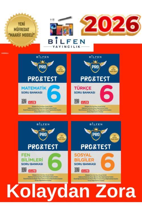 2026 6.Sınıf Protest Matematik-Fen-Türkçe-Sosyal %100 Yeni Maarif Müfredat Soru Bankası+Kalem