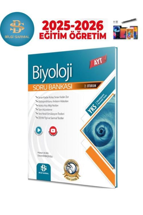 Bilgi Sarmal 2025-2026 Ayt Biyoloji Video Çözümlü Soru Bankası+Android Kalem