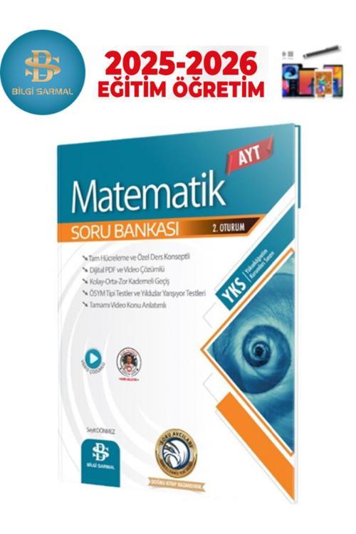 Bilgi Sarmal 2025-2026 Ayt Matematik Video Çözümlü Soru Bankası+Android Kalem