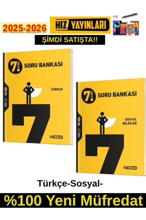 Hız 2026 7.Sınıf Türkçe-Sosyal %100 Yeni Marif Müfredat Soru Bankası+Android Kalem