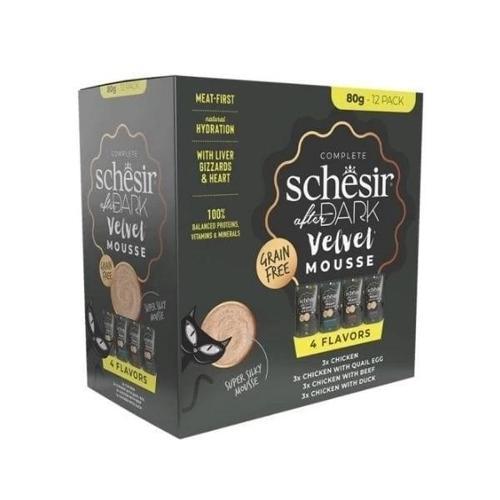 Schesir After Dark Velvet Et Suyunda Karışık Lezzetler Pouch Yetişkin Konserve Kedi Maması 12 Adet 8