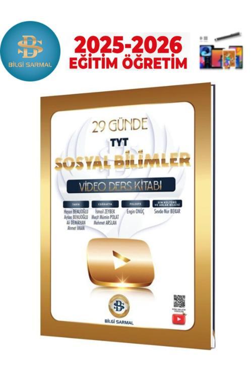 Bilgi Sarmal 2025-2026 Tyt Sosyal Bilimler 29 Günde Video Ders Kitabı+Android Kalem