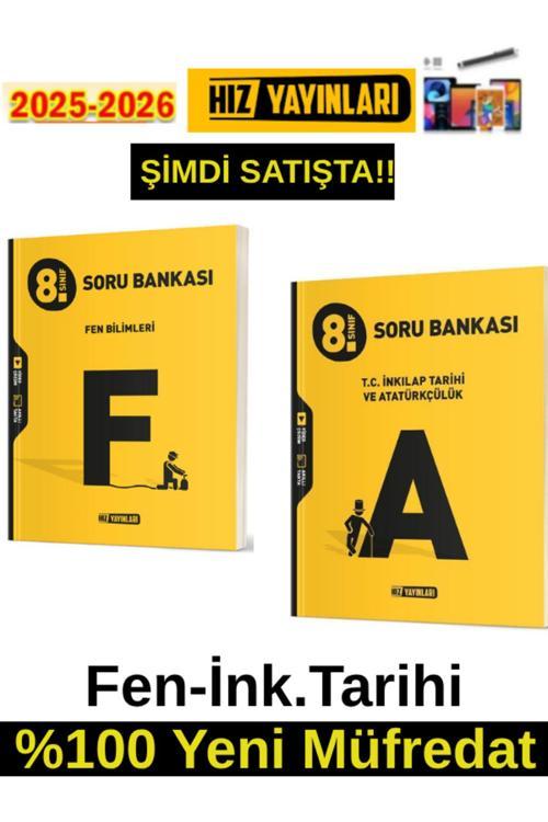 Hız 2026 8.Sınıf Fen-İnk.Tarihi %100 Yeni Marif Müfredat Soru Bankası+Android Kalem