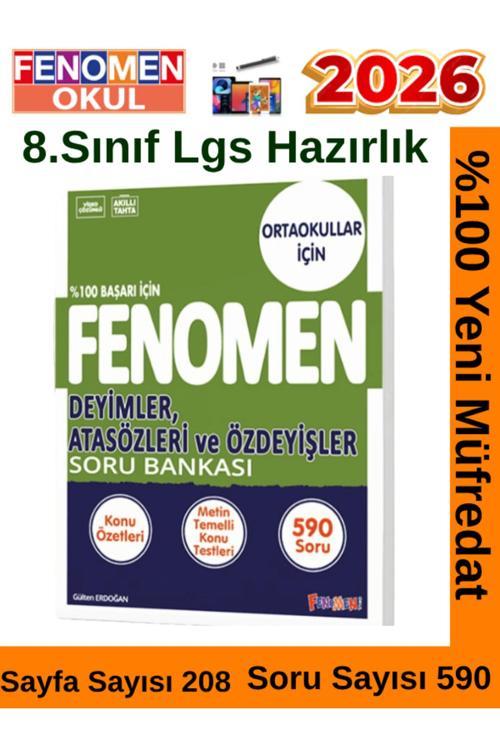 2026 8.Sınıf Deyimler Atasözleri Ve Deyişler Video Çözümlü Soru Bankası (590 Soru)