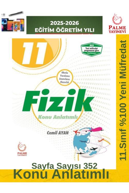 2025-2026 Müfredat 11.Sınıf Fizik Konu Anlatımlı Ders Kitabı +Android Kalem