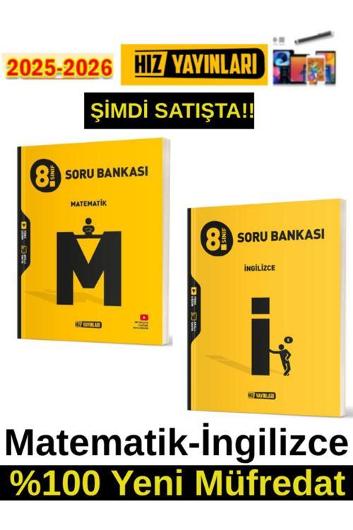 Hız 2026 8.Sınıf Matematik-İngilizce%100 Yeni Marif Müfredat Soru Bankası+Android Kalem