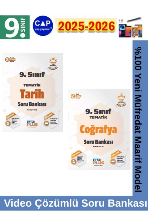 9.Sınıf 2025-2026 Tarih-Coğrafya Video Çözümlü Marif Müfredat Soru Bankası Seti+Kalem