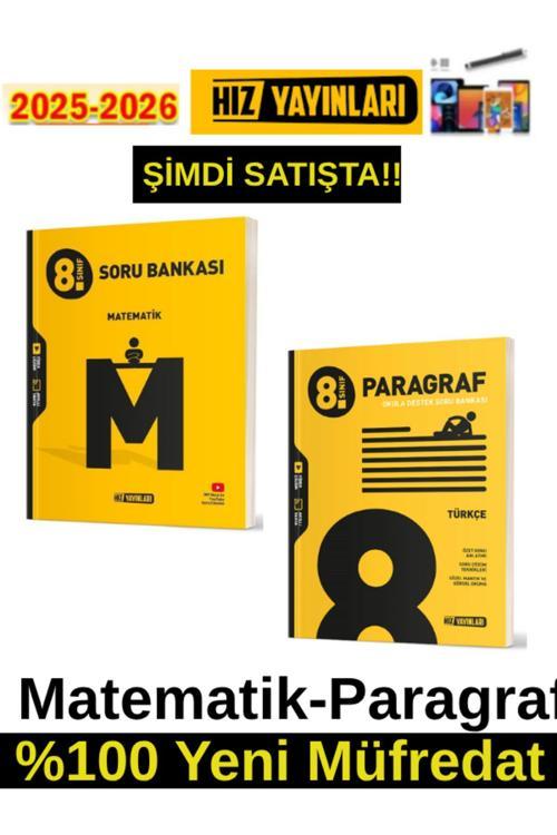 Hız 2026 8.Sınıf Matematik-Paragraf%100 Yeni Marif Müfredat Soru Bankası+Android Kalem