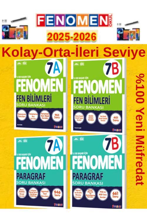 7.Sınıf Fen Bilimleri-Paragraf Ab Video Çözümlü Soru Bankası+Android Kalem