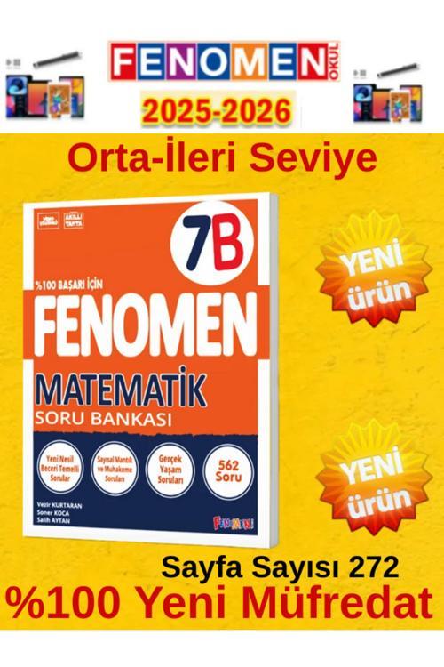 7.Sınıf Matematik B Fenomen Video Çözümlü Soru Bankası+Android Kalem