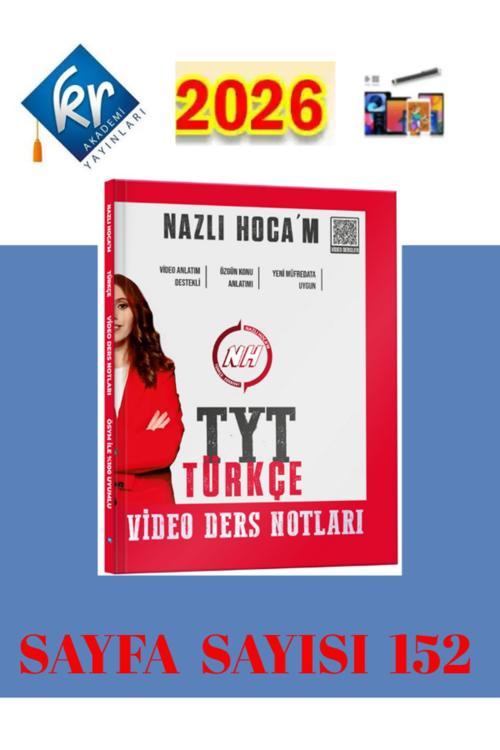 Kr Akademi 2025-2026 Müfredat Nazlı Hocam Tyt Türkçe Video Ders Kitabı