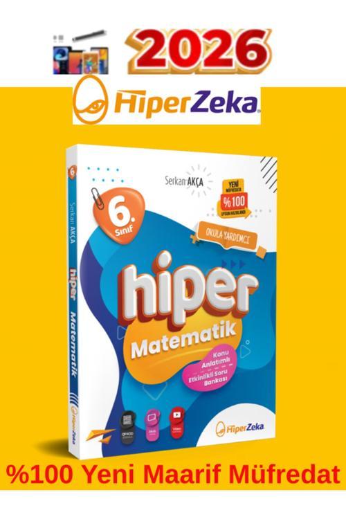Hiper Zeka Yayınları 6.Sınıf 2026 Matematik Konu Anlatımlı Soru Bankası+Kalem(%110 Yeni Müfredat)