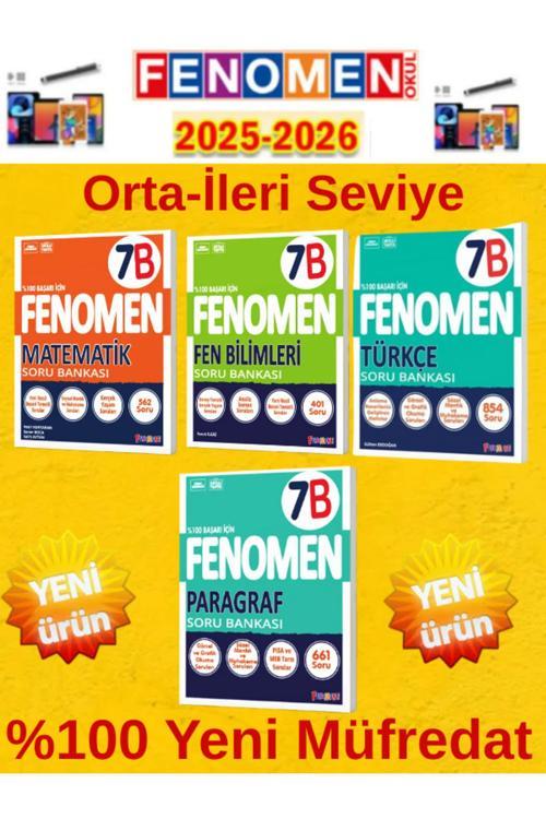 7.Sınıf Matematik-Fen-Türkçe-Paragraf Ab Video Çözümlü Soru Bankası+Android Kalem